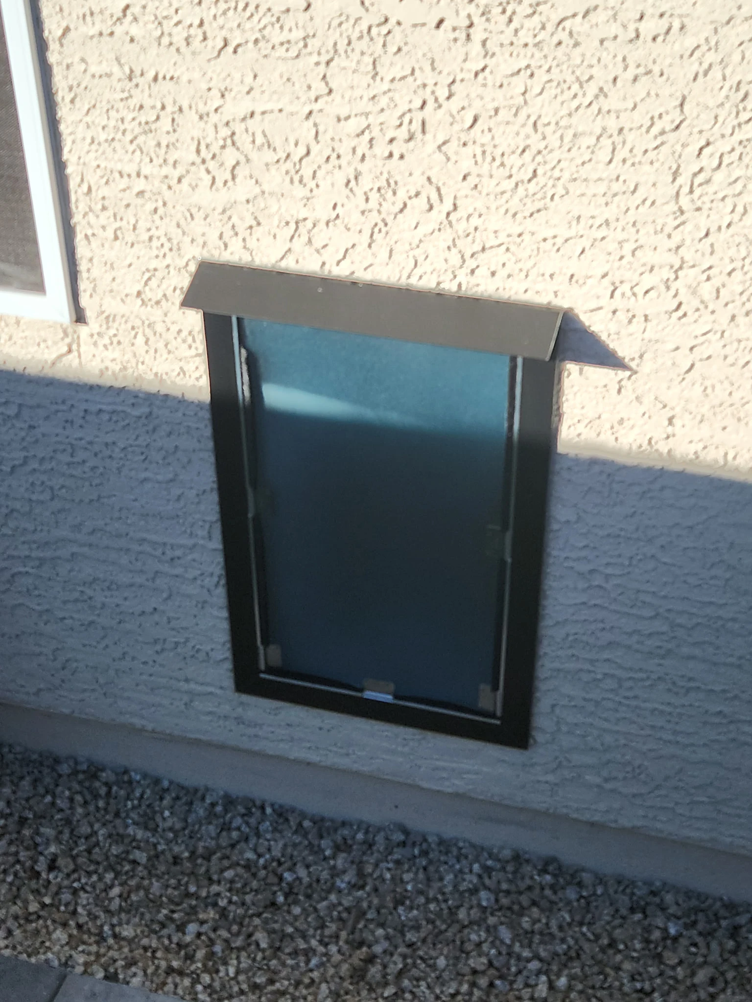 Completed Apollo pet door installation in a customer home, project 14