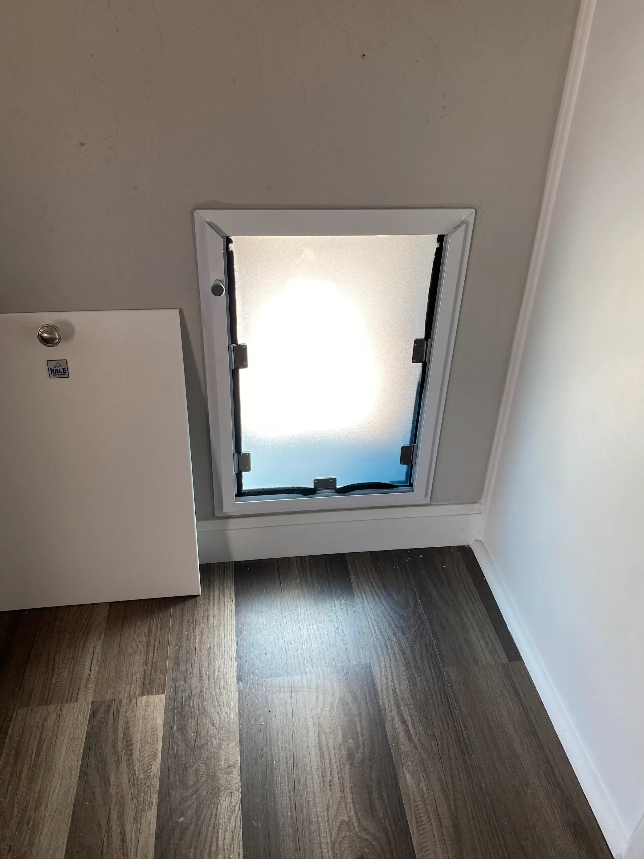 Completed Apollo pet door installation in a customer home, project 16