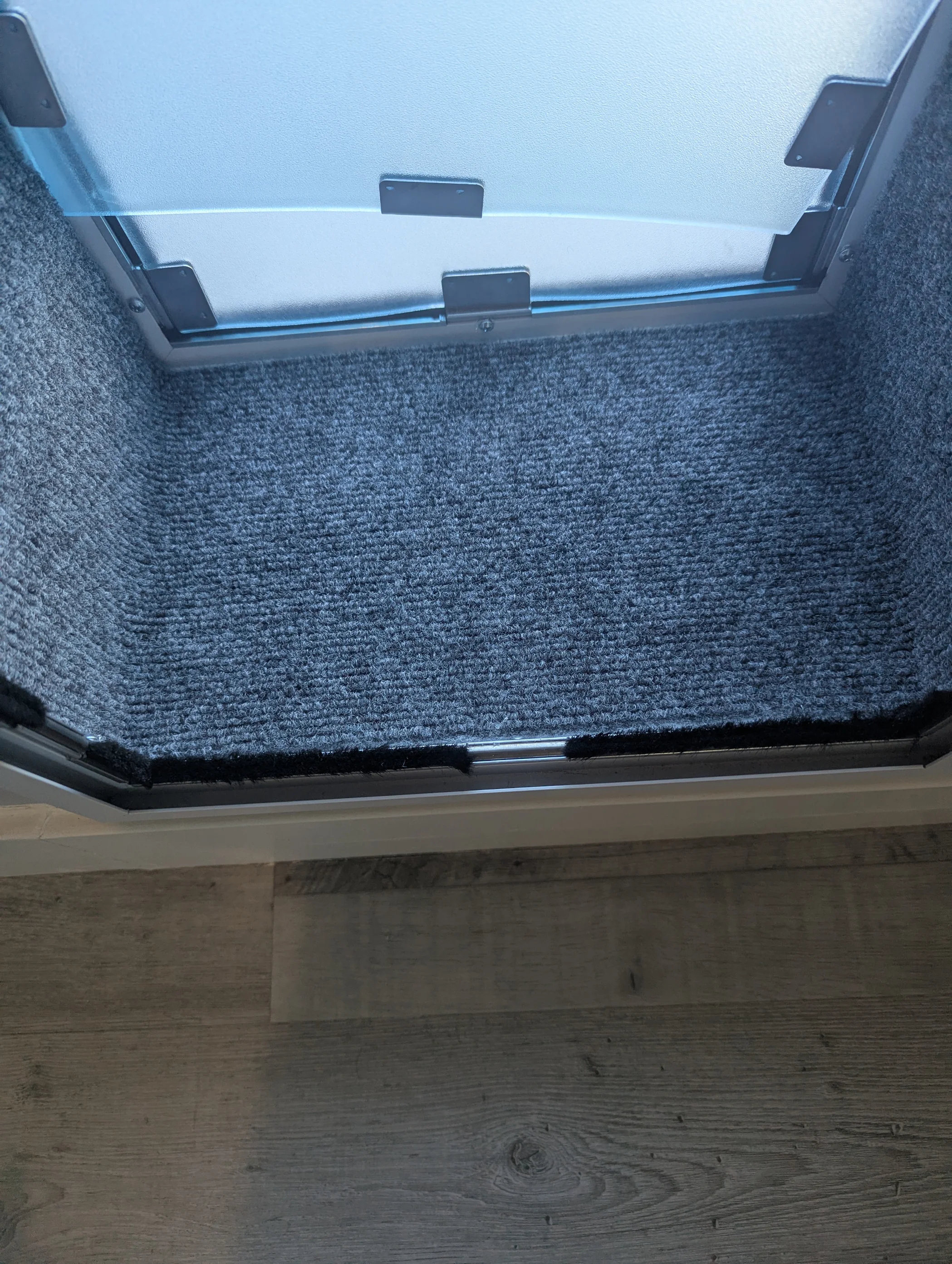Completed Apollo pet door installation in a customer home, project 2