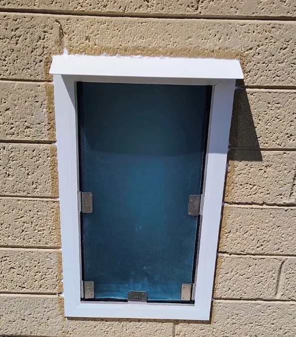 Completed Apollo pet door installation in a customer home, project 21