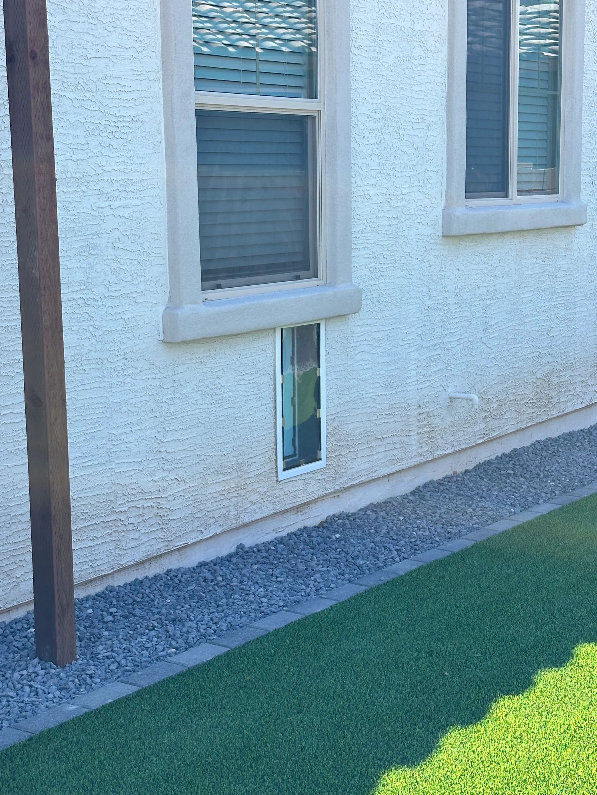 Completed Apollo pet door installation in a customer home, project 24