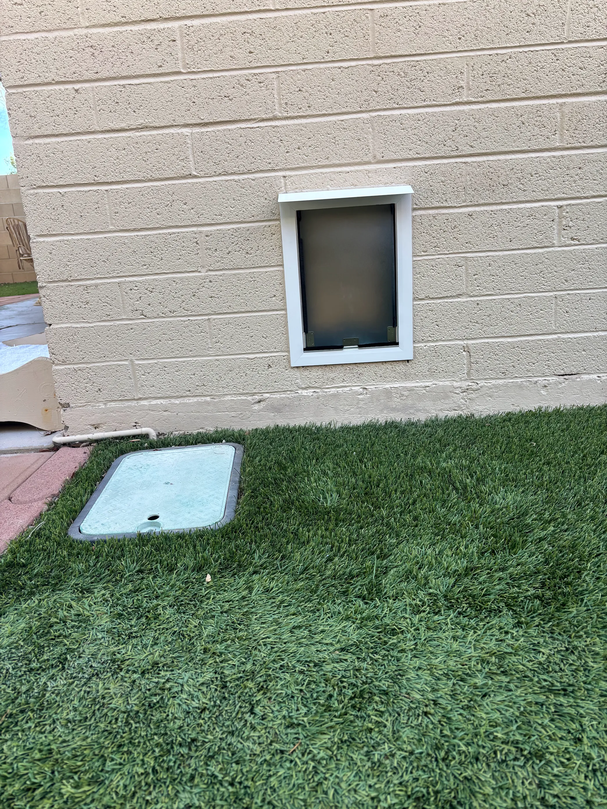 Completed Apollo pet door installation in a customer home, project 29