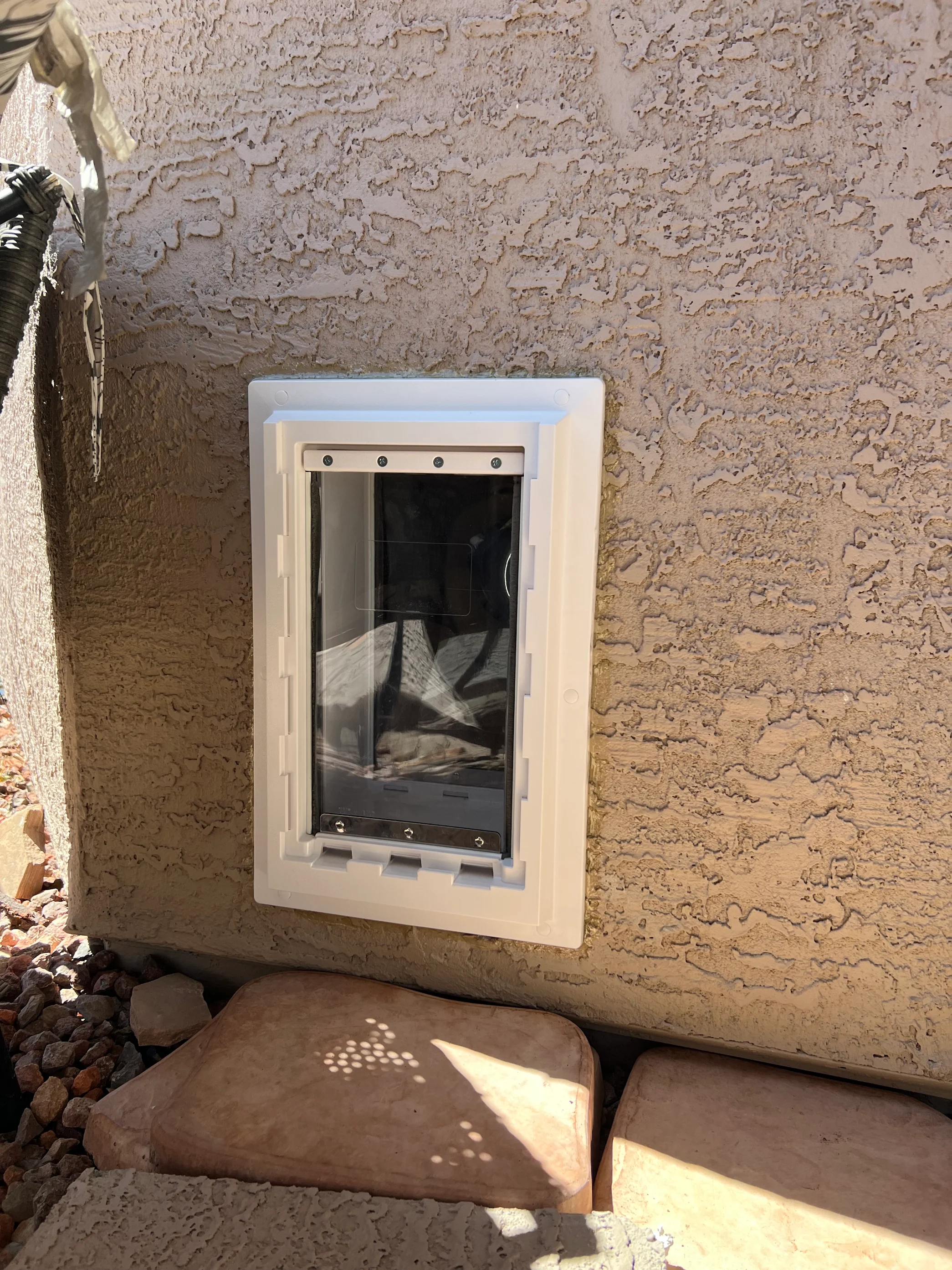 Completed Apollo pet door installation in a customer home, project 30