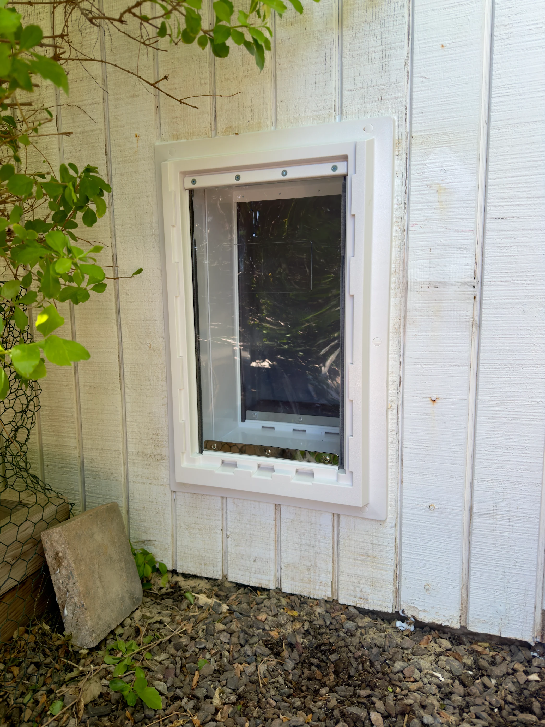 Completed Apollo pet door installation in a customer home, project 4
