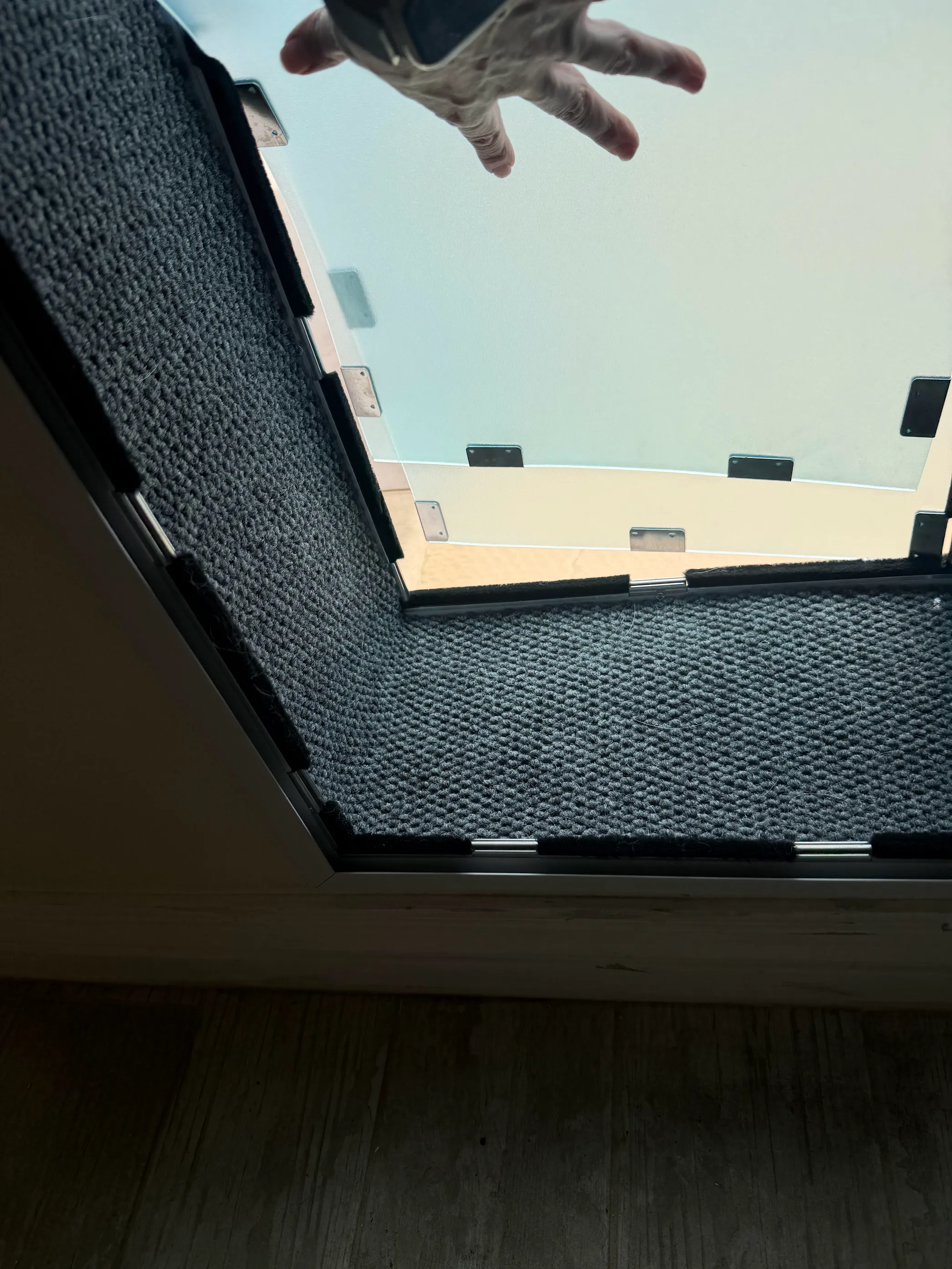 Completed Apollo pet door installation in a customer home, project 6