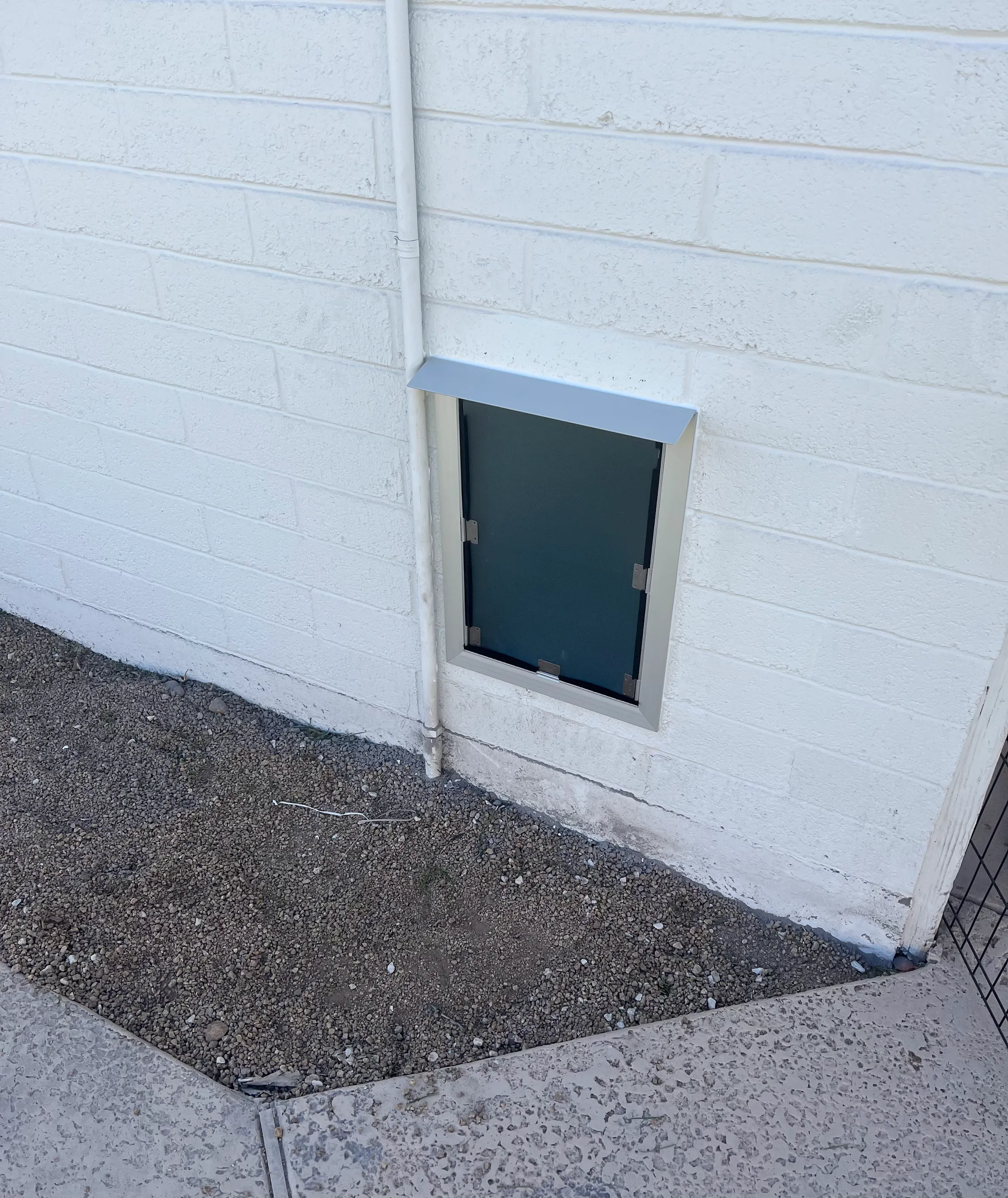 Completed Apollo pet door installation in a customer home, project 8