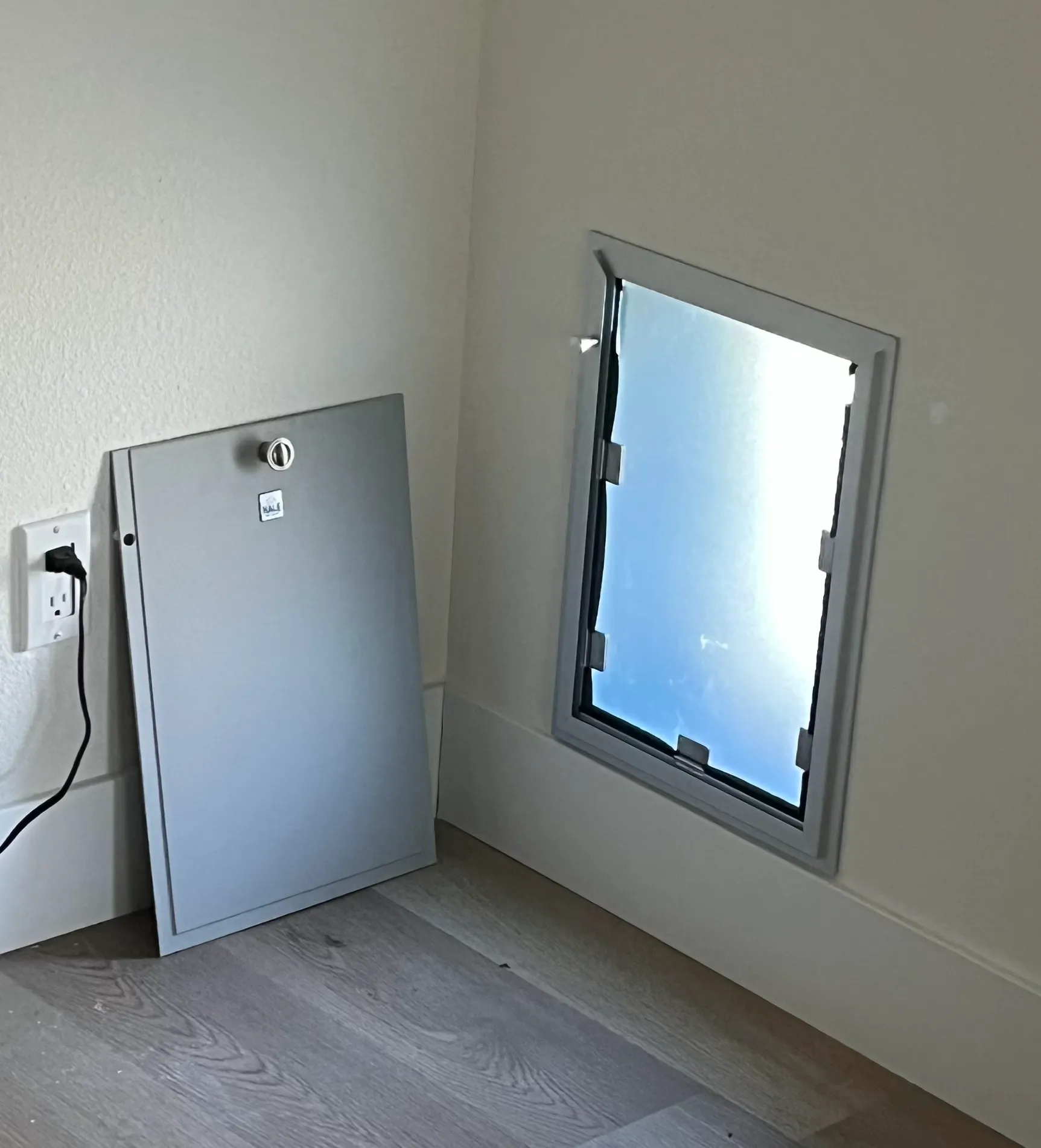 Completed Apollo pet door installation in a customer home, project 9